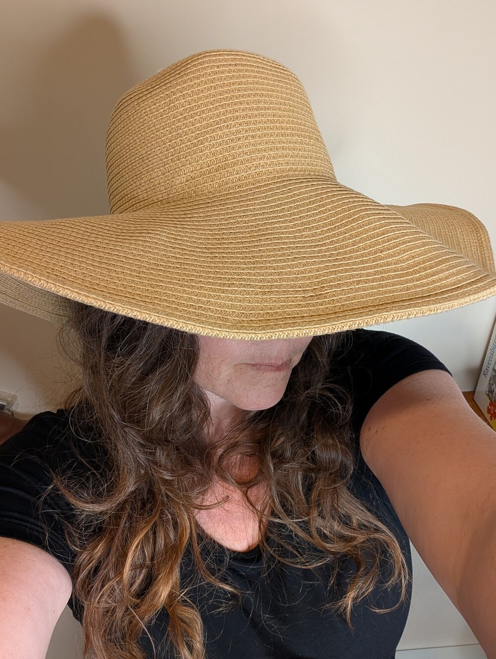 J. Crew Straw Wide-Brim Floppy Sun Hat in Natural